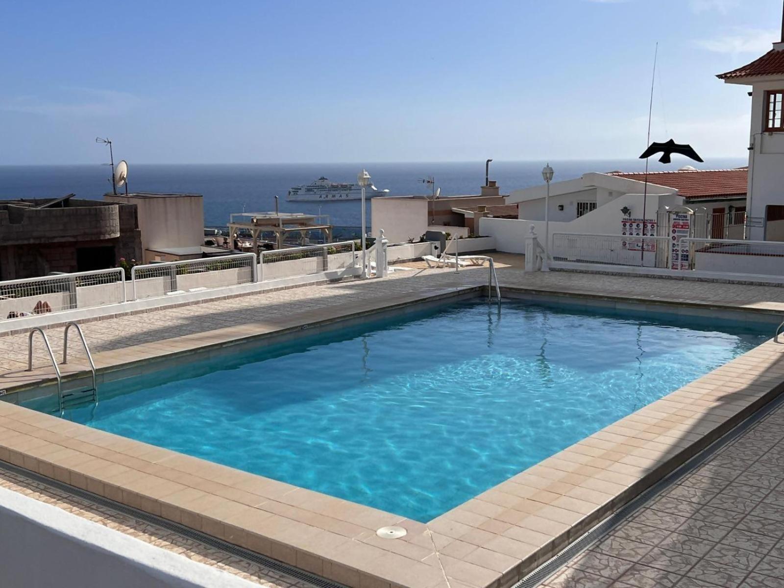 Vista Mar Y Piscina Climatizada Daire Arona  Dış mekan fotoğraf